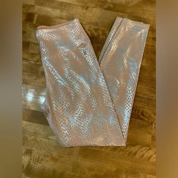 GOOD AMERICAN Python Print Foul Leggings‎ Size 3 Athletic LIKE NEW - Picture 6 of 14